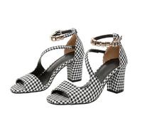 Generico Sandali comodi donna scarpe con tacco donna facili da pulire comodi per lunghe camminate e attività all'aperto(Bianco;43)