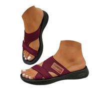 Generico Sandali Compensate Donna Con Banda Crociata Pantofole Estatali Anatomiche Confortabili Fabbricato In Italia Zeppe Donna Donne Open Toe Cinturino Alla Caviglia Piattaforma Espadrille Sandale