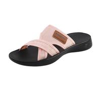 Generico Sandali Compensate Donna Con Banda Crociata Pantofole Estatali Anatomiche Confortabili Fabbricato In Italia Sandali Donna Memory Foam Confortabili Croisé Cheville Elastic Antidérapantes