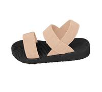 Generico Sandali Con Zeppa Da Donna, Sandali Elastici Con Plateau, Sandali Con Zeppa Aperta, Scarpe Estive Comode Da Infilare