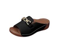 Generico Sandali Cuoio Marche Fermées Esterno Scarpe Sportive Plage D'eau a Punta Chiusa Grigio Sandali Donna Bassi Respirantes Décontractées Di Spiaggia Leger Boho Piattaforma Mode Été Donna