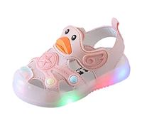 Generico Sandali Da Bambina E Ragazza Con Luci Comode Punta Aperta Sandalo Per Ragazze Leggeri Antiscivolo Sandali Per Bambine Illuminate Elegante Scarpe Da Spiaggia Mare Morbidi Ciabatte Per Ragazze