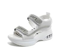 Generico Sandali da donna alla moda con suola larga, sandali con suola spessa per il commercio estero (White, 36)