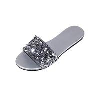 Generico Sandali da donna ciabatte basse estive ballerine ciabatte open toe comode ed eleganti