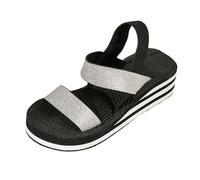 Generico Sandali da donna per il commercio estero, per l'abbigliamento all'aperto, sandali romani con suola spessa alla moda estiva (White, 41)