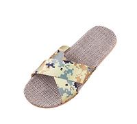 Generico Sandali Donna Bassi Comodi Sandali Estive Comode Pantofole per Le Donne alla delle Donne della Boemia Traspirante da Spiaggia On Scarpe Appartamenti Ciabatte Donna (Beige,37-38)