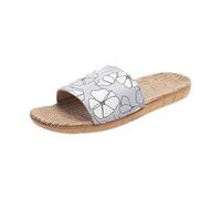 Generico Sandali Donna Bassi Comodi Scarpe Estive Eleganti Ciabatte da Casa da Donna con Stampa,Traspiranti,in Lino,con Punta E Senza Suola Sandali Estive Eleganti Ragazza 38 (Purple,39)