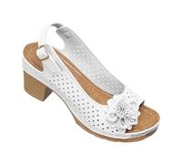 Generico Sandali Donna Comodi Ma Eleganti Bianchi - Infradito Con Zeppa Da Donna, Casual E Floreali, Ideali Per Tutti I Giorni Lavabili Leggerissima Pantofole Particolari Comfortable Estate Ciabatta