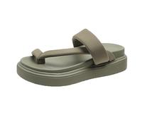 Generico Sandali Donna con Plateau Sandali Comodi Donna Pantofole Estive da Spesse alla con Punta A Forma di I,Comode,Leggere,per La Casa,All'Aperto,in Chiusi (Green,40)