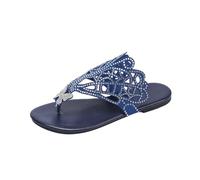 Generico Sandali Donna con Strass e Farfalla, Infradito Eleganti per Uso Estivo, Modello con Dettagli Luminosi, Adatti per Occasioni Informali e Look Moda Estivi per chi vuole aggiungere un tocco