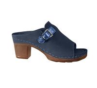 Generico Sandali Donna con Tacco Scarpe Tacco Pianta Larga Sandali con E Spesso,da Donna,Punta,Pantofole Europee E Americane,Nuove Pantofole Alla Ciabatte (Blue,41)