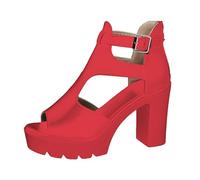 Generico Sandali Donna Con Zeppa Alta 10 Cm - Infradito Da Donna Con Punta A V E Punta Aperta, Modello Roma Belle Particolari Pantofole Ortopediche Leggerissima Anatomico Simil Pelle Estate Slippers