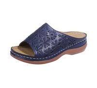 Generico Sandali Donna Eleganti, Scarpe Donna Estive Slip On Comodi Traspiranti Casual Spiaggia A Tacco Camminata Quotidiana Esterno Estate Primavera