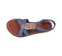 Generico Sandali Donna Estive Ciabatte Donna Con Cinturino Piatti Leggeri Resistenti Antiscivolo Per Vacanze Al Mare Estate Con Stile Relax E Comfort (Blue, 42)