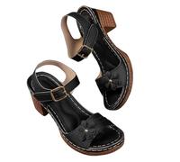 Generico Sandali Donna Estive Con Tacco Alto E Punta Aperta Comfort Chic Casual Chiusi Davanti Comode Cut Out Comodi Eleganti Leggere Per Doccia Spiaggia Piscina