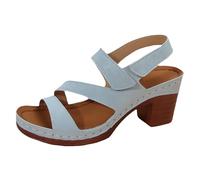 Generico Sandali Donna Estive Tacco Largo Scarpe Comode Sandali con Tacco Grosso da Donna,Estate 2026 Vestire,Ballare,Camminare,Comode con (Blue,40)
