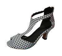 Generico Sandali Donna Estive - Women's European And Retro Foreign Trade Large Size Hollow Light Soft Sole Casual Shoes Sandals Con Tacco Pianta Larga Eleganti Chiusi Davanti