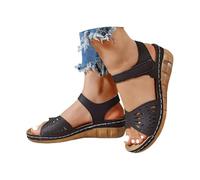 Generico Sandali Donna Estive Zeppa Comode Leggere Sandali Bassa Antiscivolo Scarpe Ortopedici Eleganti 2025 Vintage Sandalo Da Passeggio Offerta Moda Casual Piscina Sandals Aperta Trekking