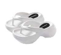 Generico Sandali Donna Platform Comoda Scarpe da Estive Ciabatte da Donna,Primavera Estate E Autunno,Infradito Spesse Per La Casa,Sandali Esterno,Ciabatte Antiscivolo Scarpe (White,36)