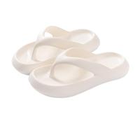 Generico Sandali Donna Platform Scarpe da Donna Estive Ciabatte da,Primavera Estate E Autunno,Infradito Spesse Per La Casa,Sandali Esterno,Semplici,Ciabatte Estive (White,38)