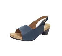 Generico Sandali Donna Tacco Largo Scarpe Estive Comode Scarpe Alte Sandles Singles Per Le Donne Fashion Ladies Heels Sandals Sandali Delle Donne Donna Chiusi Dietro (dark Blue,39)