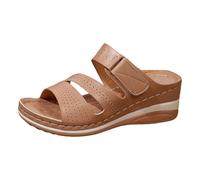 Generico Sandali Estate Ciabatte Estive Sandali Outdoor Sandali casual con punta sagomata per un comfort che dura tutto il giorno e per le passeggiate all'aperto. (Beige, 40)