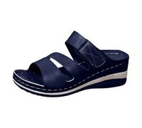 Generico Sandali Estate Ciabatte Estive Sandali Outdoor Sandali casual con punta sagomata per un comfort che dura tutto il giorno e per le passeggiate all'aperto. (Blue, 36)