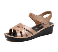 Generico Sandali Estate Ciabatte Estive Sandali Outdoor Stile bohémien e scarpe da donna comode, alla, per escursioni, scarpe da esterno antiscivolo (Gold, 37)
