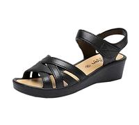 Generico Sandali Estate Ciabatte Estive Sandali Outdoor Stile bohémien e scarpe da donna comode, alla, per escursioni, scarpe da esterno antiscivolo (Black, 40)