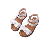 Generico Sandali estivi per bambina con fiocco Scarpe da Spiaggia Estate elegante e suola morbida ideali per principesse e occasioni speciali