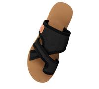 Generico Sandali Infradito Con Cinturino Piatti Leggeri Resistenti Antiscivolo Per Vacanze Al Mare Estate Con Stile Relax E Comfort (BK2, 44)