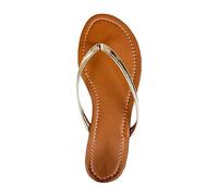 Generico Sandali Mare Donna Comodi Sandali Bianchi Donna Infradito da Europee E Americane di Grandi Dimensioni Capispalla Infradito Antiscivolo da Ciabatte Estive con (Gold,41)