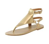Generico Sandali Mare Donna Comodi Sandali Donna Comodi Infradito per Scarpe Open Toe da Spiaggia Piatti Scarpe Infradito da con Cinturino con (Gold,41)