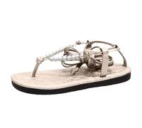 Generico Sandali Mare Donna Comodi Sandali Estivi Donna Estivi da,Casual,con Plateau E Suola In Gomma,Alla Chiusi Dietro Sandalo Elegante (Beige,37)