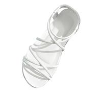 Generico Sandali Mare Donna Eleganti Sandali Barefoot Donna da Spiaggia Sottili con Cinturino Aperto da,Nuovi,con Suola Morbida,Adatti Al Commercio Estero (White,39)