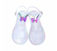 Generico Sandali Mare Donna Eleganti Scarpe Aperte Donna Summer Butterfly Jelly Shoes Drag Women'S Shoes Sandali da In Trasparente Per Libero All'Aperto da Pianta Larga (Clear,42)