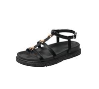 Generico Sandali Mare Donna Pianta Larga Sandalo Estivo Sandali da Passeggio da Donna con Comodi Piatti A Punta,Scarpe Estive 43 Scarpe Estive con Zeppa (Black,40)