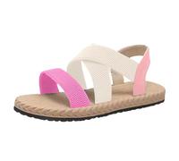 Generico Sandali Neri Donna Bassi Comoda Sandali Bianchi Estivi da Spiaggia con Cinturino Elastico Alla Caviglia E Punta da Donna,Comodi -On con Cinturino (Camouflage,41)