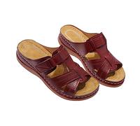 Generico Sandali Ortopediche Donna Leggere Estive Ciabatta Sandali Comode Eleganti Pantofole Fascite Plantare Scarpe Da Passeggio Con Zeppa 2025 Casual Zeppe Antiscivolo Bassi Flip Flops Piscina Mare