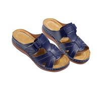 Generico Sandali Ortopediche Donna Leggere Estive Ciabatta Sandali Comode Eleganti Pantofole Fascite Plantare Scarpe Da Passeggio Con Zeppa 2025 Casual Zeppe Antiscivolo Bassi Flip Flops Piscina Mare