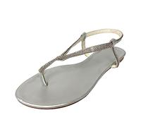 Generico Sandali Ortopedici Da Donna Stile Strass Estate Antiscivolo Elastico Piatto Spiaggia Open Toe Traspiranti Scarpe Ciabatte Estivo Estive Comode Infradito Eleganti Pelle Ciabattine Estiva