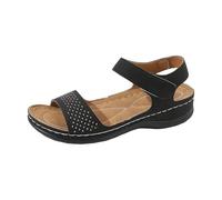 Generico Sandali Ortopedici Donna Estive con Zeppa Scarpe Donna Estive Eleganti Sandali Plateau con Strass Sandalo Traforata Traspirante Scarpe Comode da Casa Chanclas Estivi Semplice Ed Anti-Shock