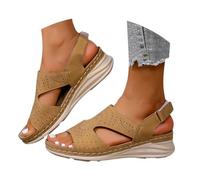Generico Sandali Ortopedici Donna Plantare Estraibile Estive Eleganti Sandalo A Punta Aperta Scarpe Anziani Ciabatte Per Fascite Plantare Ciabatta Donna Estiva Fiocco Carino