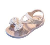 Generico Sandali per bambine con design fisso punta ideali per gioco quotidiano avventure all'aperto vacanze estive adatti età 3-12 anni calzature casual (Beige, 31.5 Little Child)