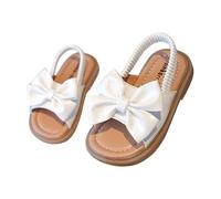 Generico Sandali per bambine e bambini comode scarpe estive da spiaggia con suola per bambini dai 12 ai 7 anni (White 2-25 Years)