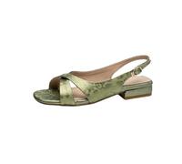 Generico Sandali piatti a forma di croce da donna con piede quadrato in stile cinese antiscivolo e scarpe da spiaggia a fondo piatto resistenti all usura (verde,35)