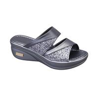 Generico Sandali Plateau Donna Sandali Zeppa Donna Estive Pantofole Estive da con Bocca di Pesce E Suola Spessa,con Tacco Largo E Pendenza Ciabatte Ortopediche Tacco Largo (Grey,39)