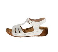 Generico Sandali Platform Donna Zeppe Estive Plateau Comoda Sandali con Tacco Spesso E Leggeri da Donna con Un Cinturino per Le Donne 2025 Nuovi Stili Estivi Chiusi Dietro (White,43)