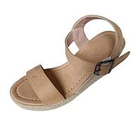Generico Sandali Sportivi Da Donna Con Tacco Alto E Punta Aperta Comfort Chic Casual Camminata Vintage Scarpe Spiaggia Moda Infradito Mare Sandalo Supporto Arco Plantare Estive All'Aperto Passeggio