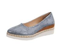 Generico Sandali Zeppa Donna Estive Estive Bianchi Comodi Poggiapiedi da Donna Per Libero,In Europa E Negli Stati Uniti,con Punta A Punta,con Fondo Spesso,Scarpe Sandali Bassi (Blue,43)
